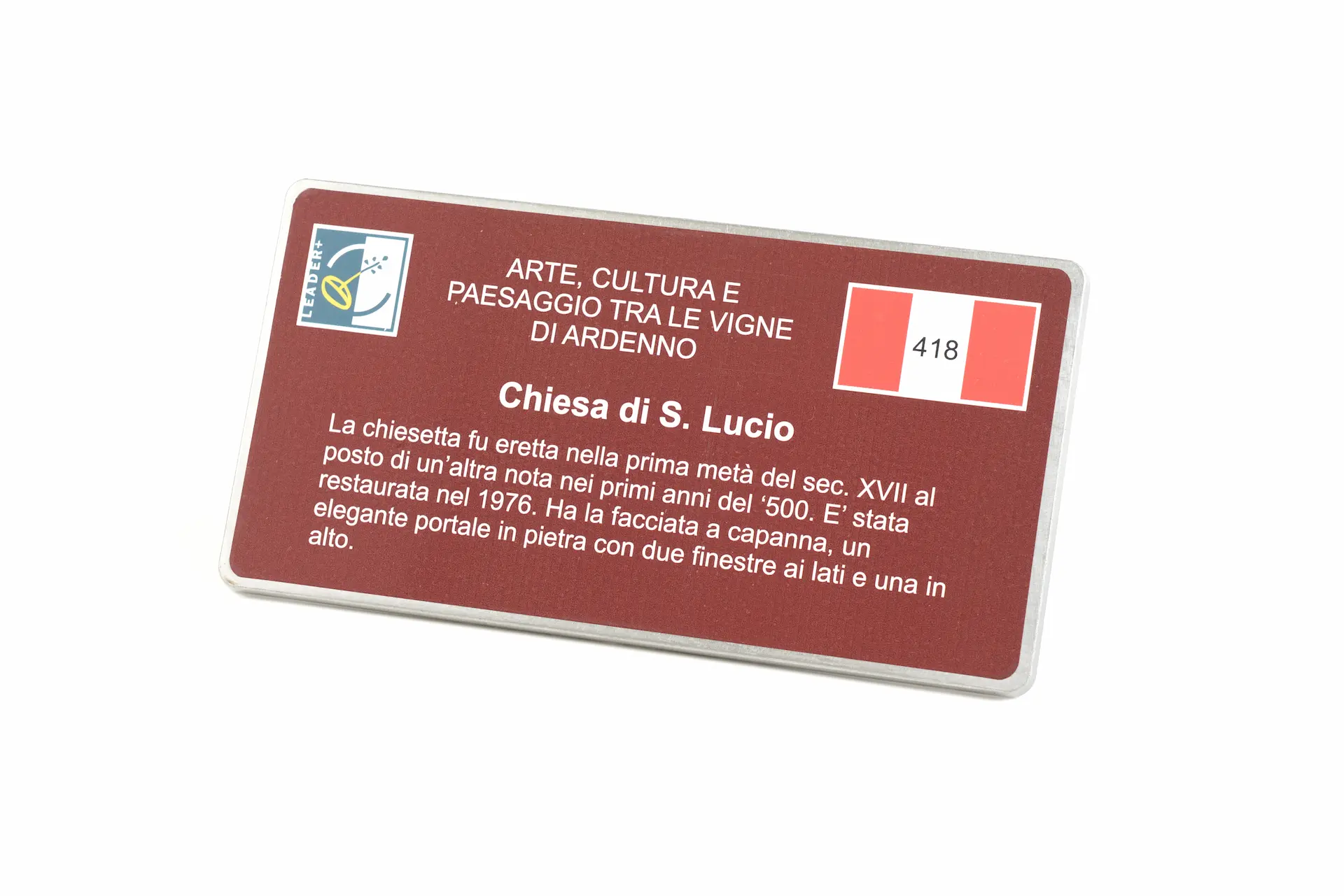 Tabella tematica con adesivo