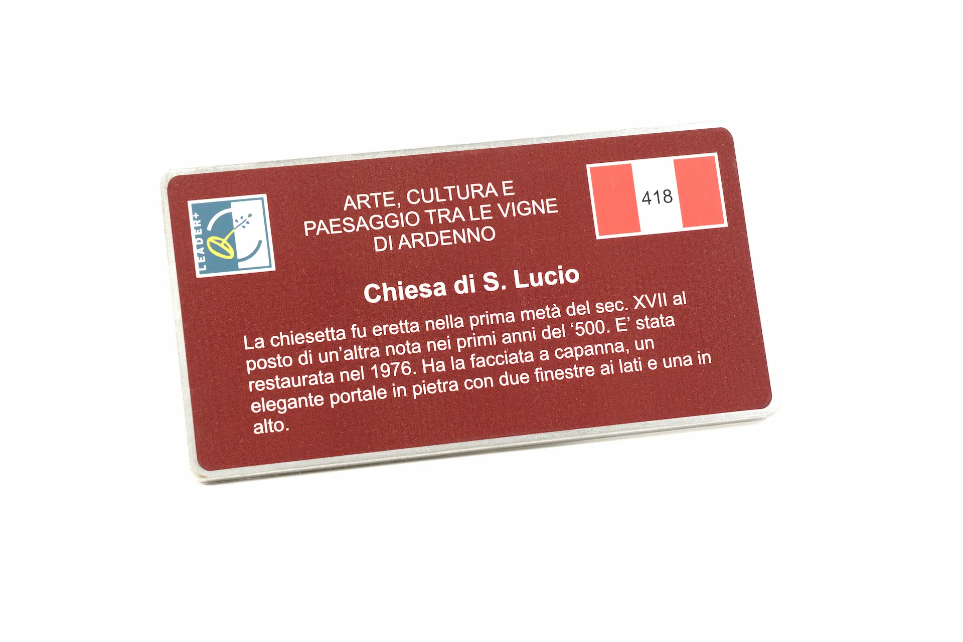 Tabella tematica con adesivo