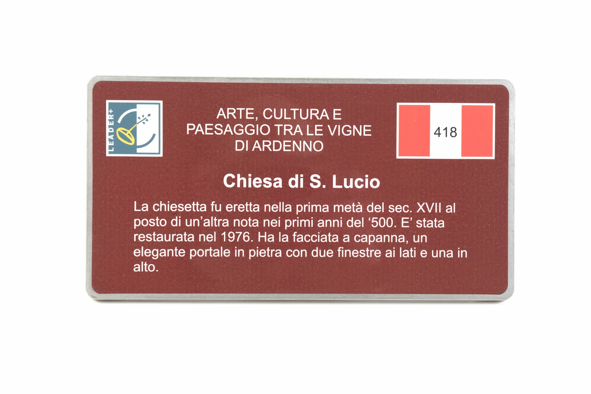 Tabella tematica con adesivo